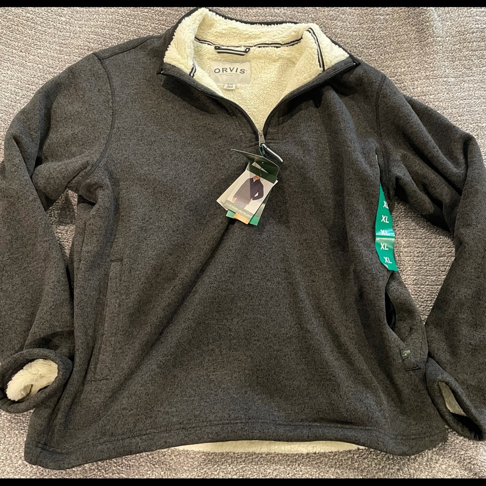 1/4 Zip Sherpa Lined Pullover